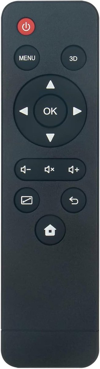Vervang Afstandsbediening - Projector Controller - Home Cinema Bediening - Geen Programmering Nodig - 15 x 7 x 0.8 cm