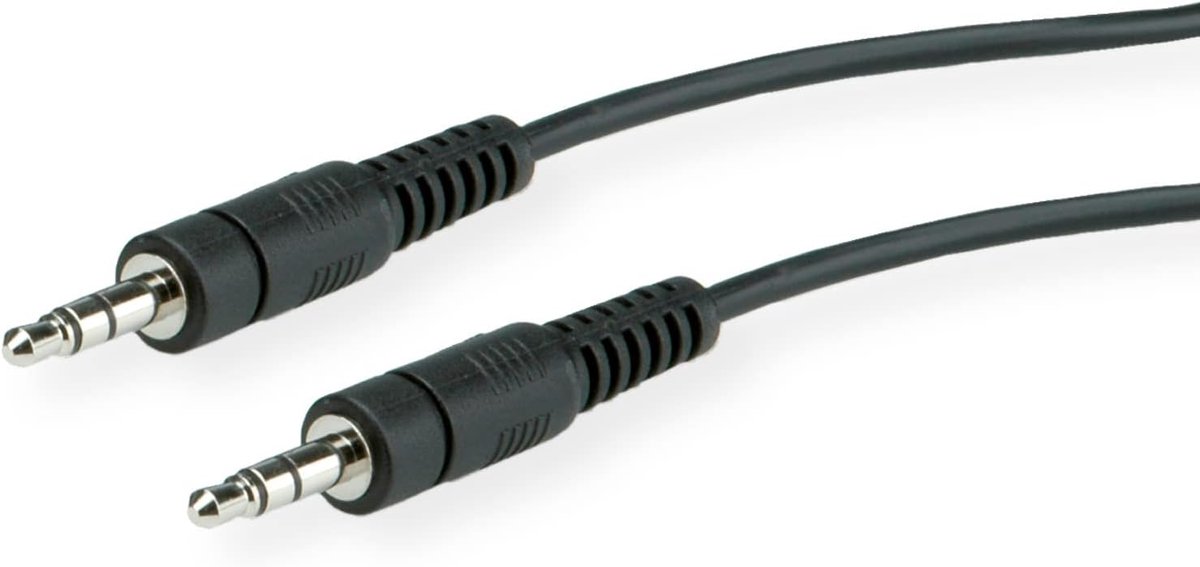 Stereo Verbindingskabel - 3.5mm Kabel Aux - Audio Apparatuur - Stevige Vergulde Connectoren - 10 Meter Lengte - Zwart
