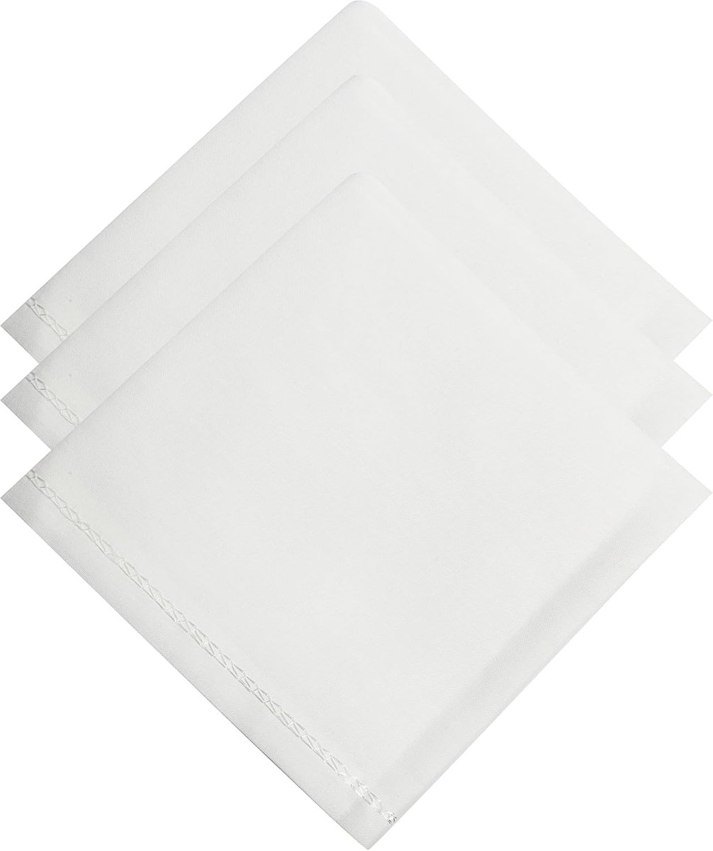 Heren Zakdoeken - Katoenen Handdoekjes - Dagelijks Gebruik - Extra Zacht Absorberend - Groot Formaat - Wit