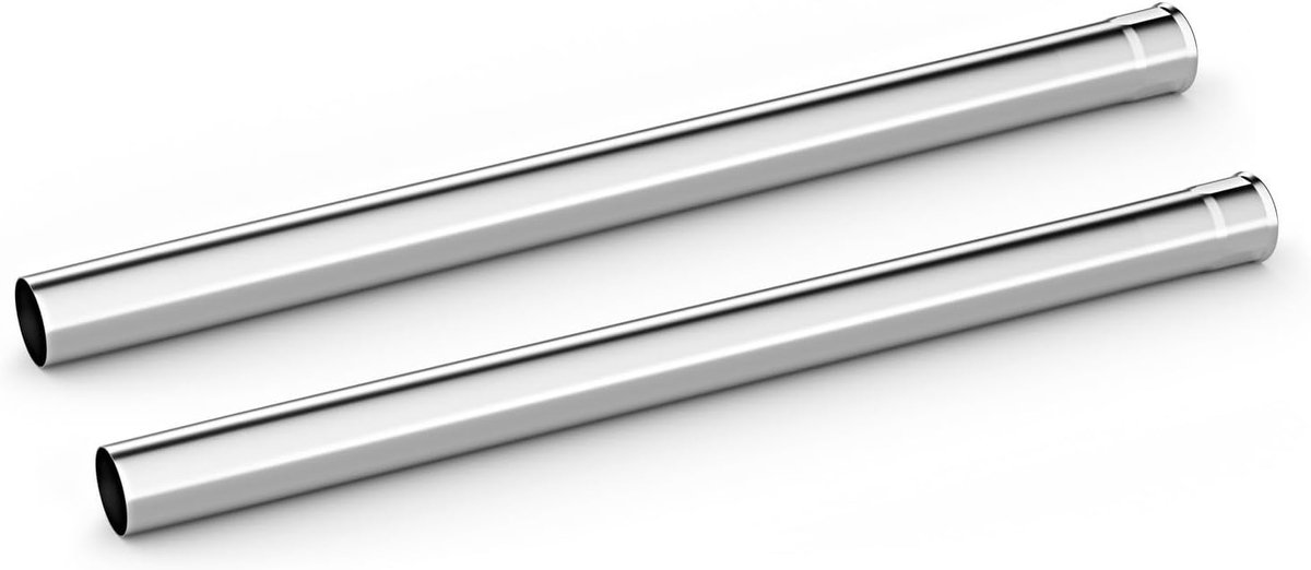 Zuigbuis Set - Stofzuigerbuis - Schoonmaken - Roestvrij Staal - 550 mm