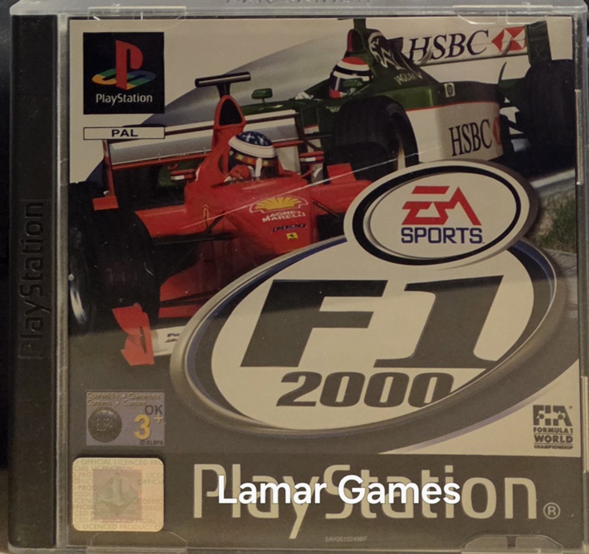 F1 2000 (ps1 tweedehands game)