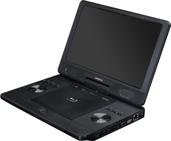 Lenco BRP-1150BK - Draagbare 11.5" Blu-ray - DVD speler met USB en SD, zwart