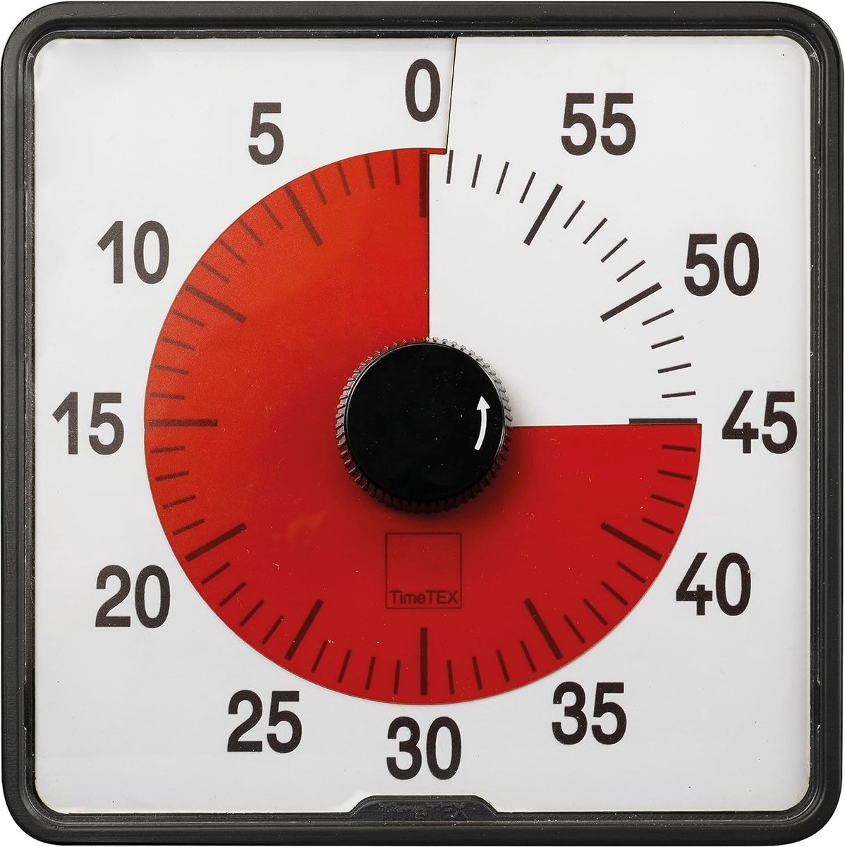 Kookwekker Countdown - Keukenklok - Tijdmeting - Grote weergave - 20 x 20 cm - Rood