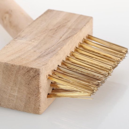 Onkruidborstel Set - Voegenborstel Staal - Terras Reinigen - Met Krabtip - 4 Stuks - Hout Staal van Merkloos	 — afbeelding 4