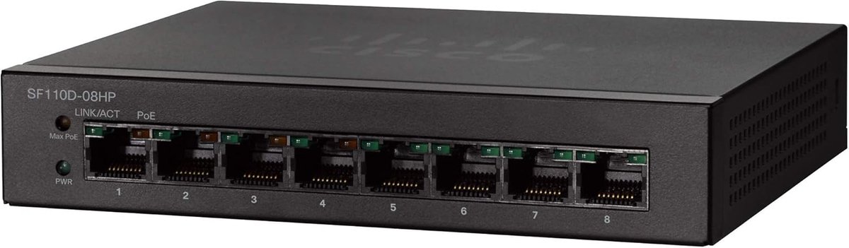 Unmanaged Netwerk Switch 8 Poorten Gigabit PoE Desktop - Eenvoudig te Installeren