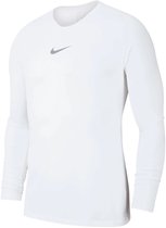 Nike Park Dry First Layer Shirt Thermoshirt - Maat XXL - Mannen - wit/grijs