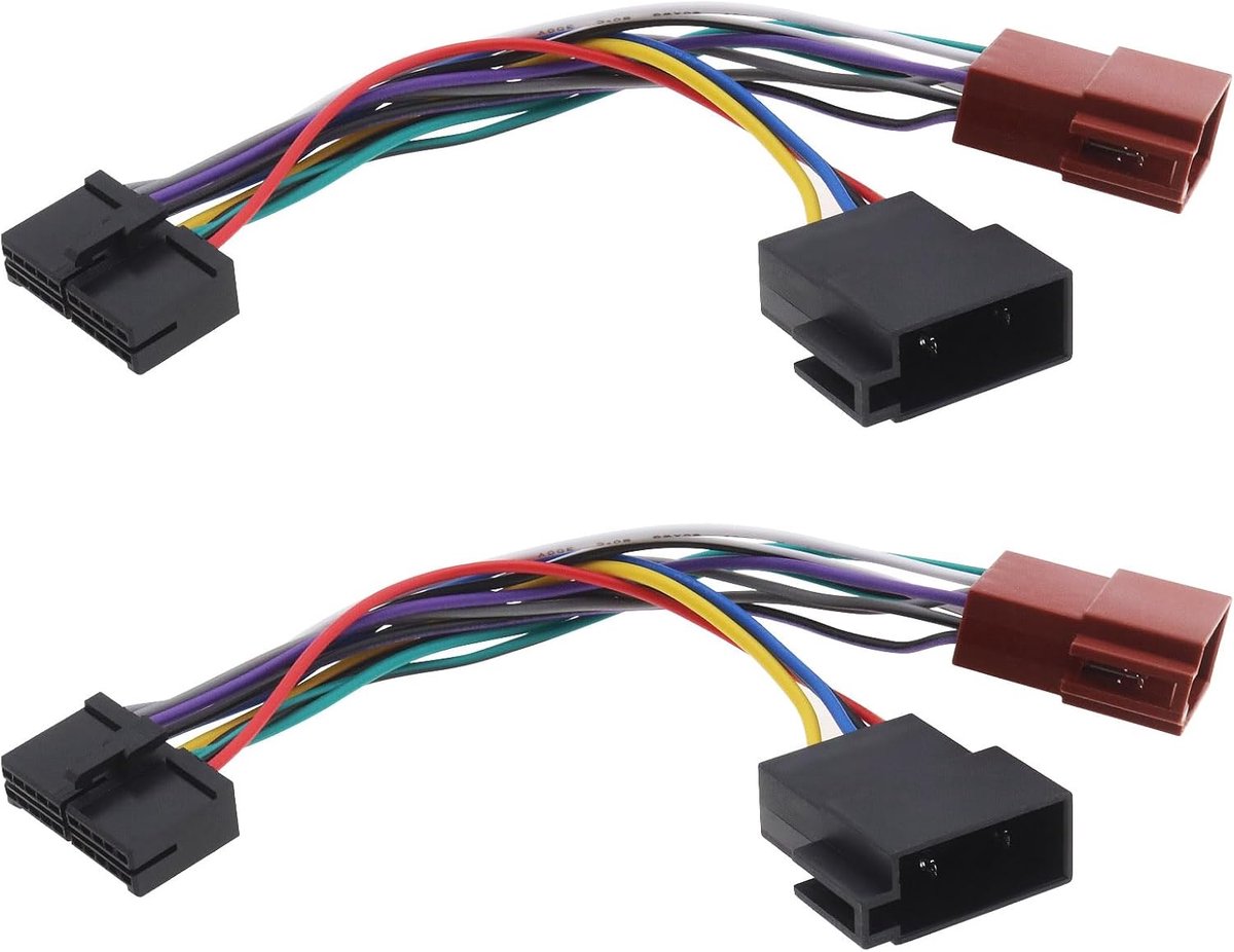 Autoradio Adapter - ISO Kabel Set - Auto Audio Installatie - 20-Pins naar ISO - 175 cm Lengte