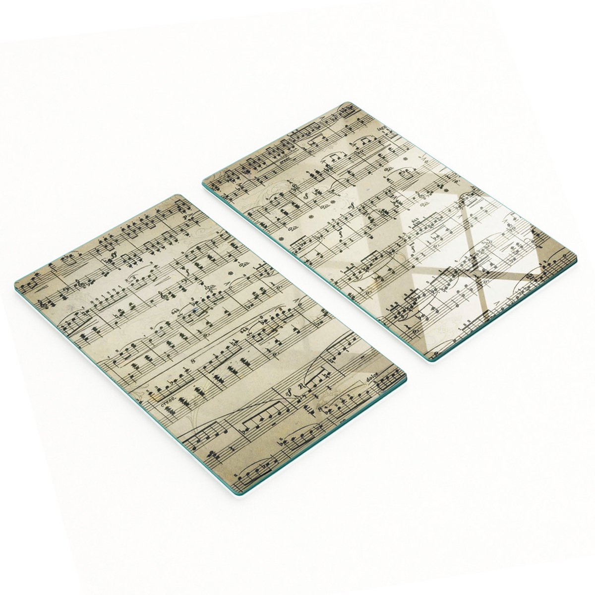 Multifunctionele decoratieve keukenplanken van gehard glas, afmetingen 2x30x52 cm