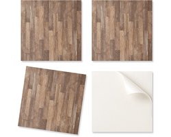 Eenvoudig te installeren vinyltegelset met vloerplankpatroon 9x30x30 cm