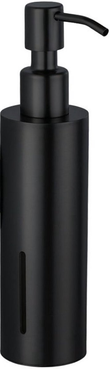 Via Fectio® Zeepdispenser Staand - Zeeppompje Vrijstaand - Handzeep - 200 ml - Zwart - RVS