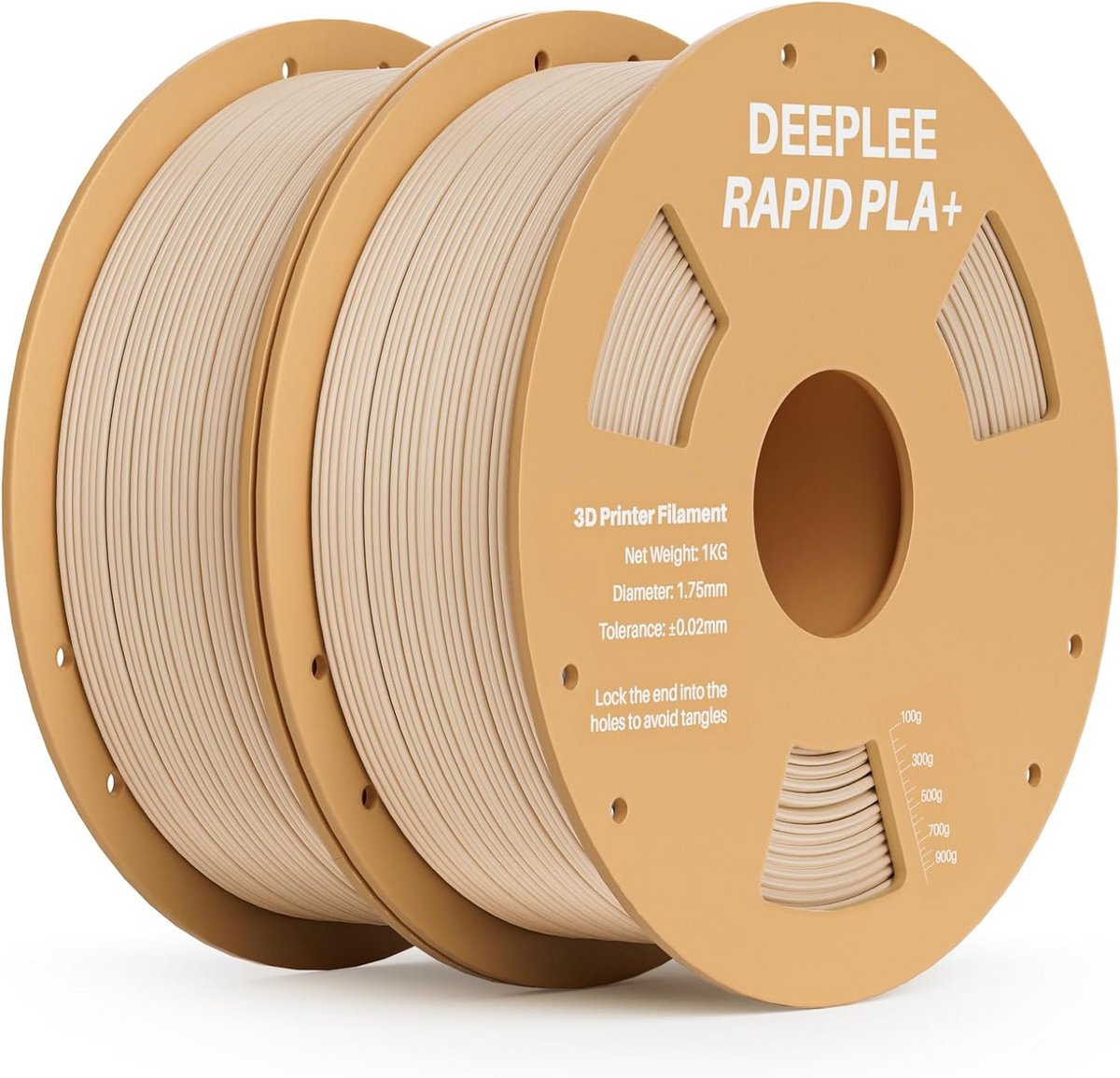 Hoogwaardig 3D Printer Filament PLA+ 1.75 mm Beige voor Snelle Prints