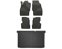 FROGUM PROLINE – Rubber vloermatten & kofferbakmat set – Perfecte pasvorm – Geurloos TPE – Opel Corsa D 3-deurs 2006-2014