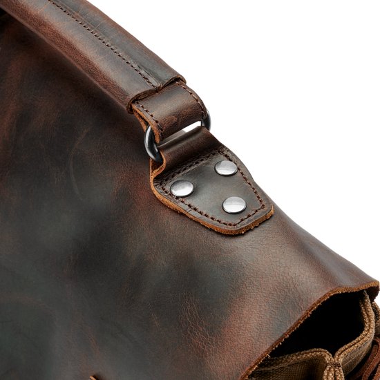 Sac à bandoulière de style vintage couleur havane