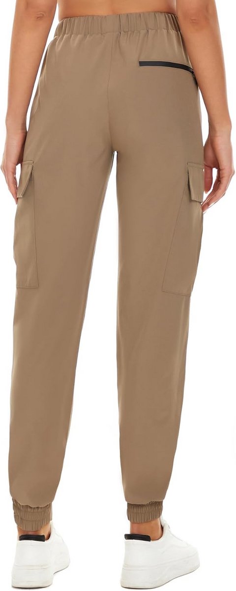 Dames Cargobroek Hoge Taille Elastiek Sneldrogend Comfortabele Yoga & Sportbroek — afbeelding 4