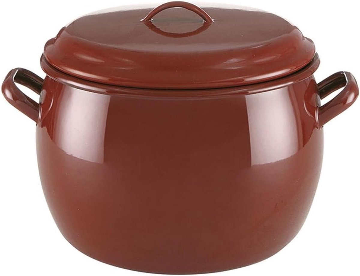 Klassieke Steelpan met Deksel 22 cm - Geschikt voor Inductie