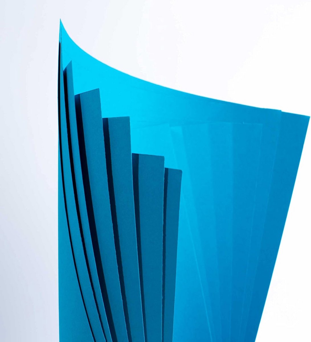 Kleurrijk Kaart A3 220 g/m² Blauw - Set van 50 Vellen
