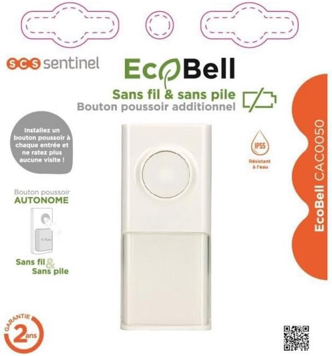 Extra Drukknop voor Ecobell Deurstation