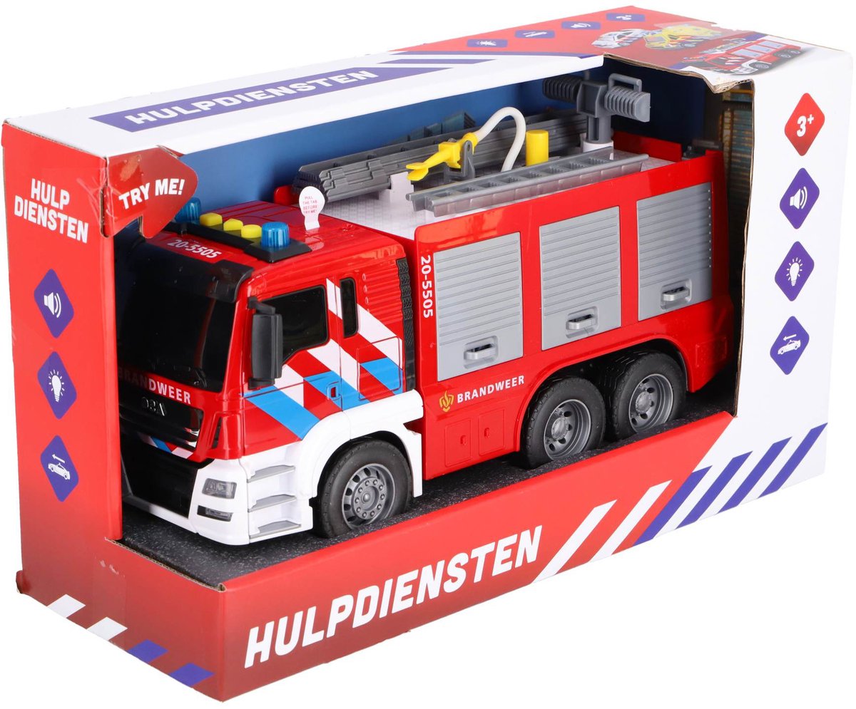 Rapid Wheels brandweerauto speelgoed met licht en geluid - multicolor. — afbeelding 4