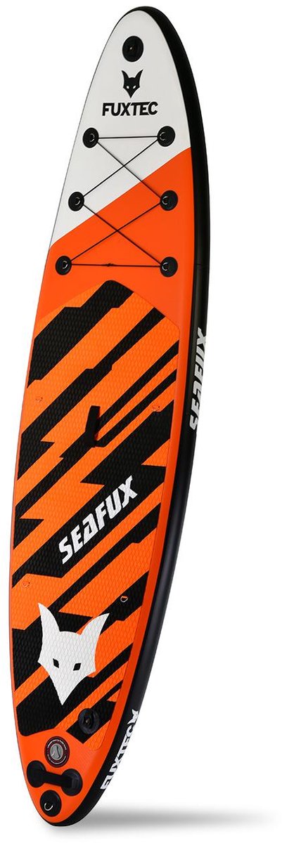 Opblaasbaar Stand Up Board FUXTEC 320 x 81 x 15 cm - oranje wit zwart - Sea Cruiser