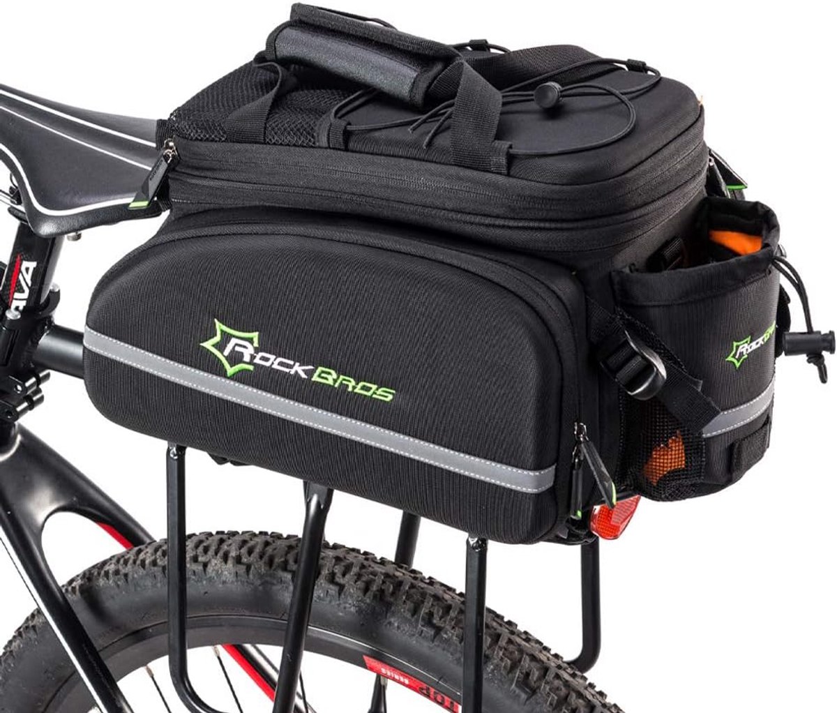 Waterdichte Fietstas voor Bagagedrager 17-35L met schouderriem en handvat