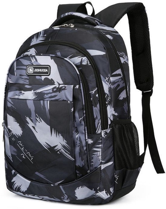 Rugzak - Jongens - Middelbare schoolrugzak - Casual studententas - Unisex - 47*32*16cm -Zwart
