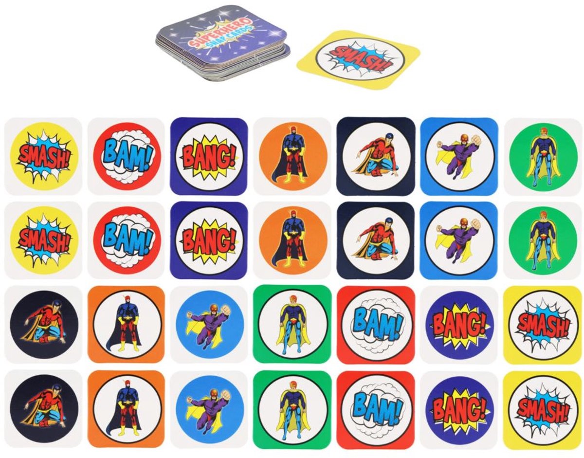 Superhelden Memory Spel Mini met 28 Kaarten