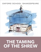 Bovenzijde van een kooi met de tekst "OXFORD SCHOOL SHAKESPEARE" en "THE TAMING OF THE SHREW"