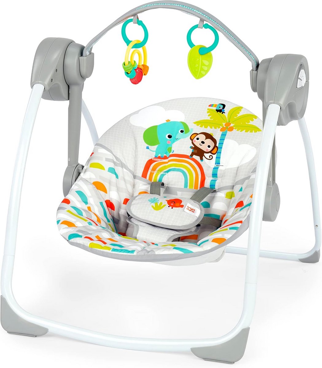 Compacte Draagbare Schommelstoel voor Baby's met Muziek en Verstelbare Snelheid