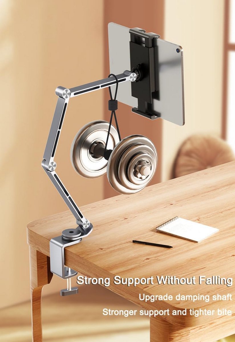 Verstelbare Tablet en Telefoonhouder met 360 Graden Draaiing voor Bed en Bureau