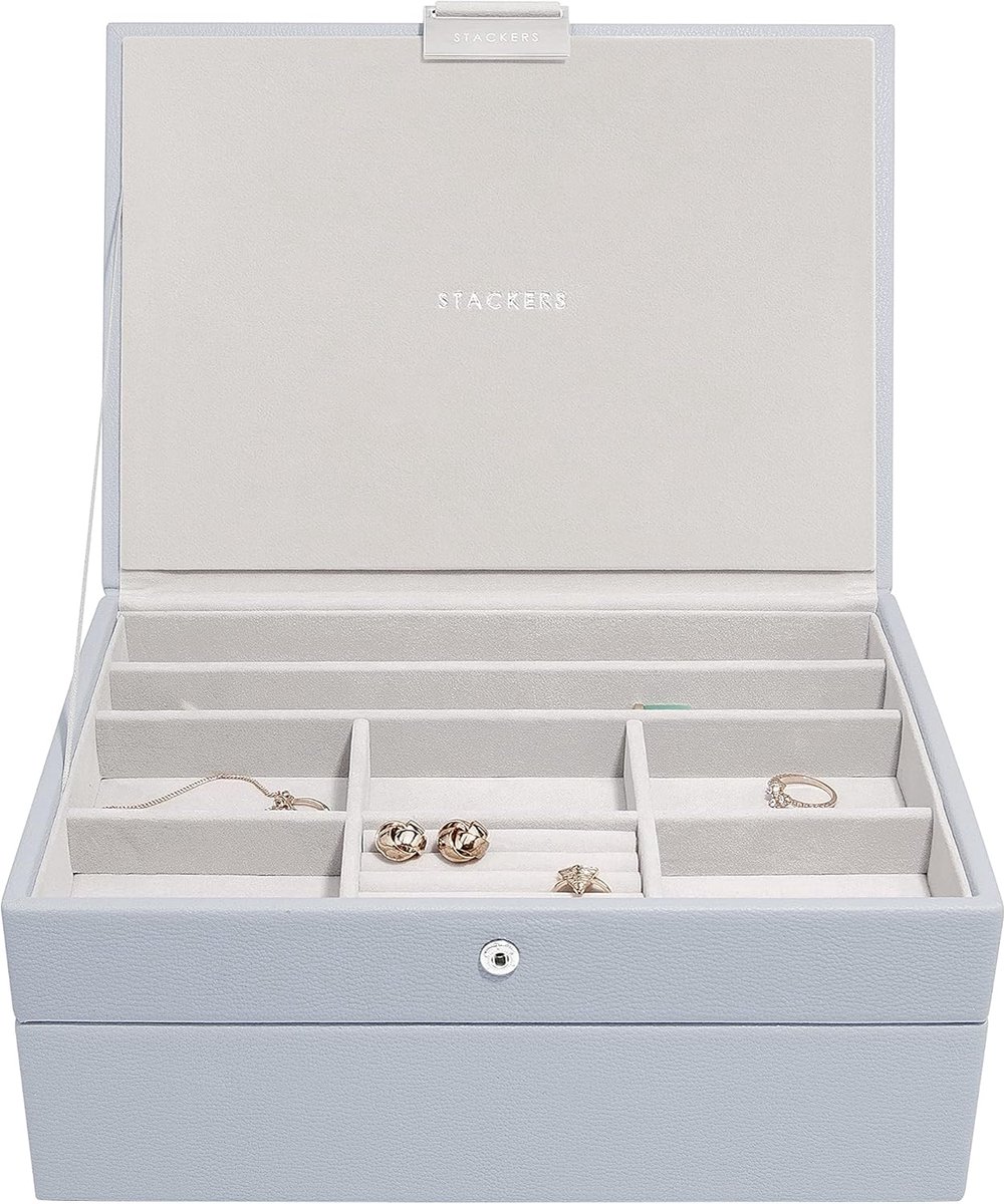 STACKERS LAVENDER - Sieradendoos - Juwelendoos - Sieradenhouder - Sieraden Organizer - 2-set