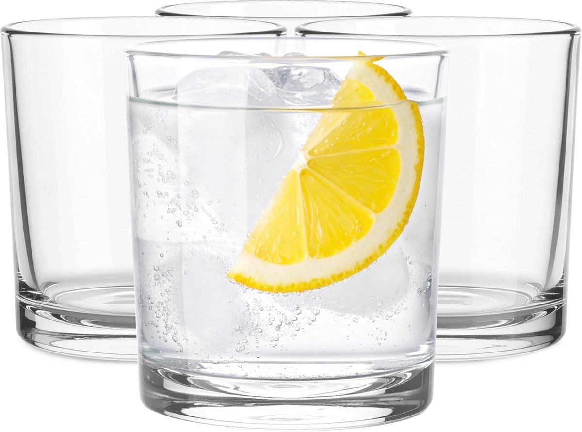 Set van 6 Waterglazen 160 ml – Stevig Drinkglas met Hoge Glans – Vaatwasmachinebestendig