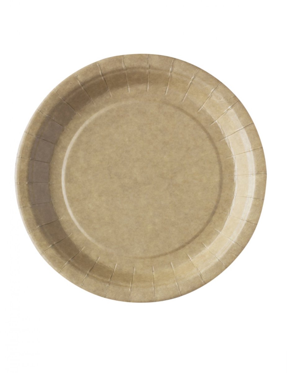 ISAP FRANCE - 50 kraft borden 22 cm ecologisch composteerbaar