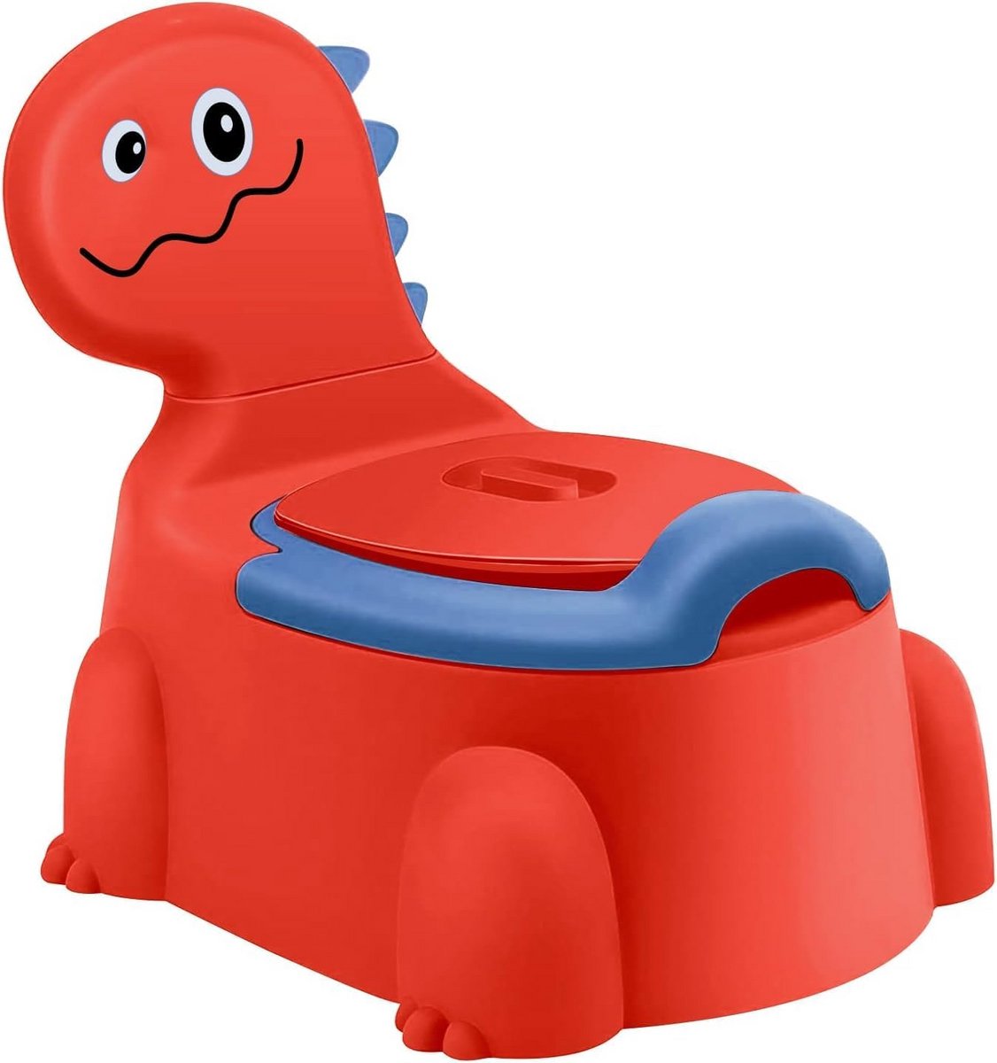Dinosaurus Potje met Rugleuning en Deksel voor Zindelijkheidstraining (1-6 jaar)