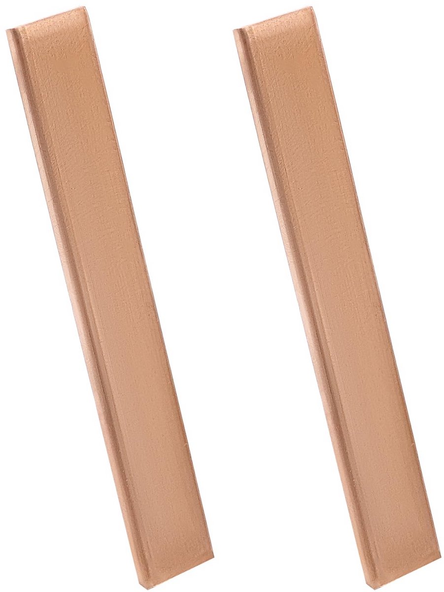 2 Stuks T2 Koperen Plaat 4mm Dikte voor Elektrische en DIY Projecten
