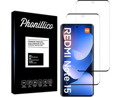 Screenprotector geschikt voor Xiaomi Redmi Note 15 4G / Xiaomi Redmi Note 15 5G - 2 stuks Beschermglas van glas Transparante glazen schermbeschermfolie
