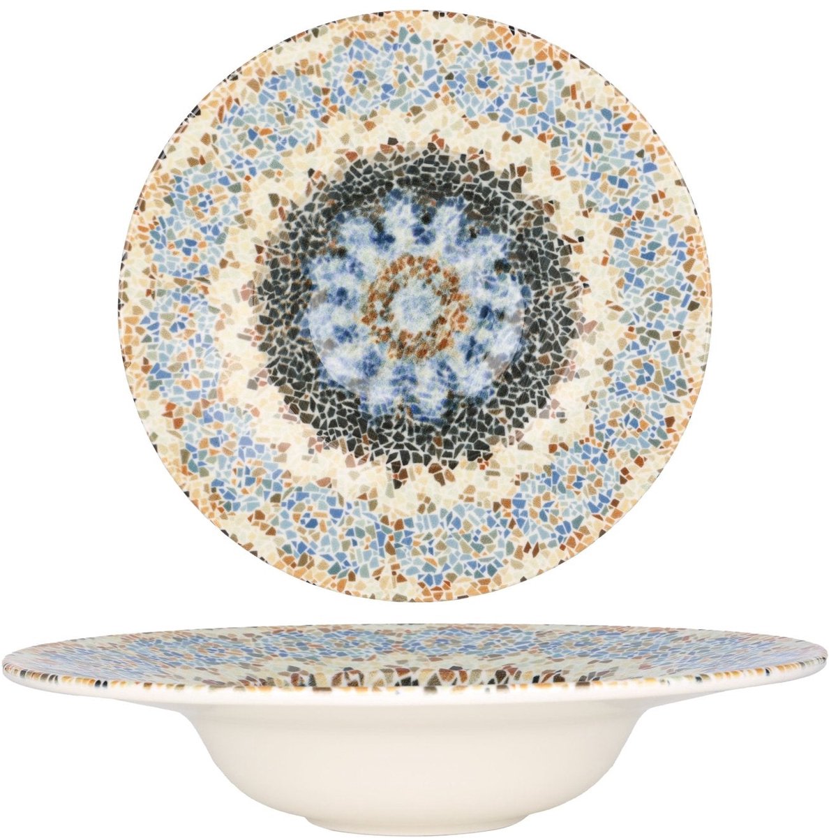 By Bone Pastabord - Armonia - Porselein - 28 cm (480cc) - set van 2