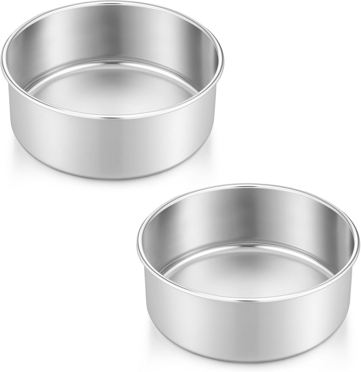Bakvorm Set RVS (2 Stuks) - Ronde Vormen 14 cm