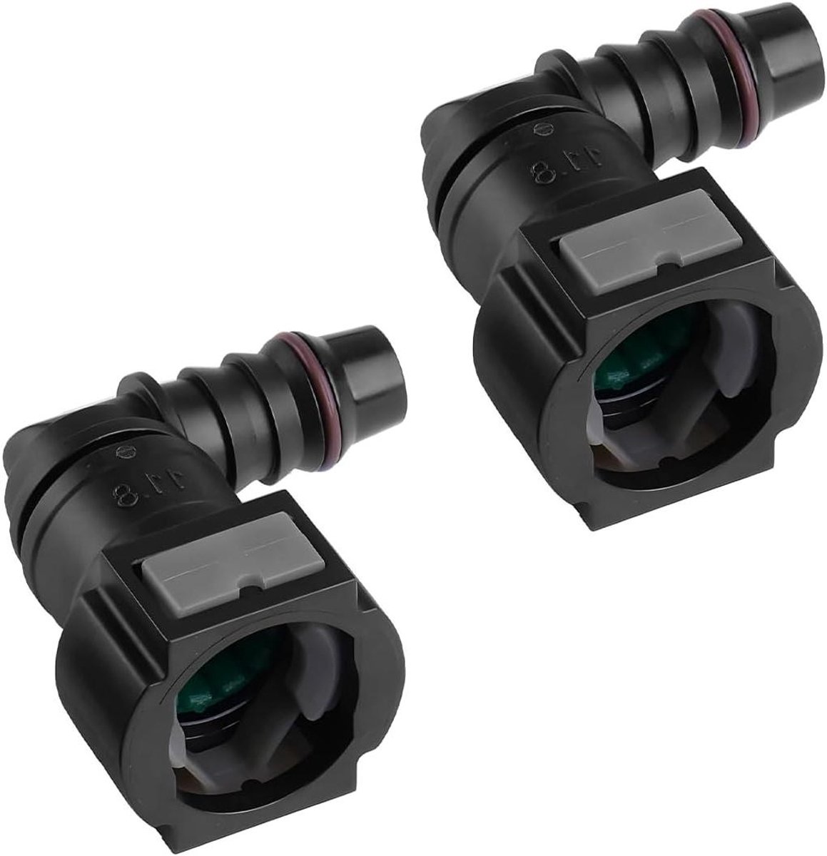 Snelkoppeling Rijden Brandstof Connector 2 Stuks voor Auto's - Pijp Koppeling Accessoires Auto: Duurzaam, Gemakkelijk Gebruik.