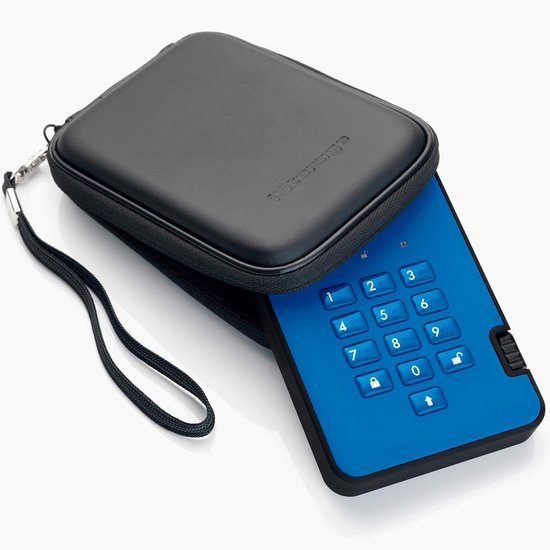 1TB Veilige Externe Harde Schijf met PIN-Beveiliging en Hardwareversleuteling — afbeelding 2