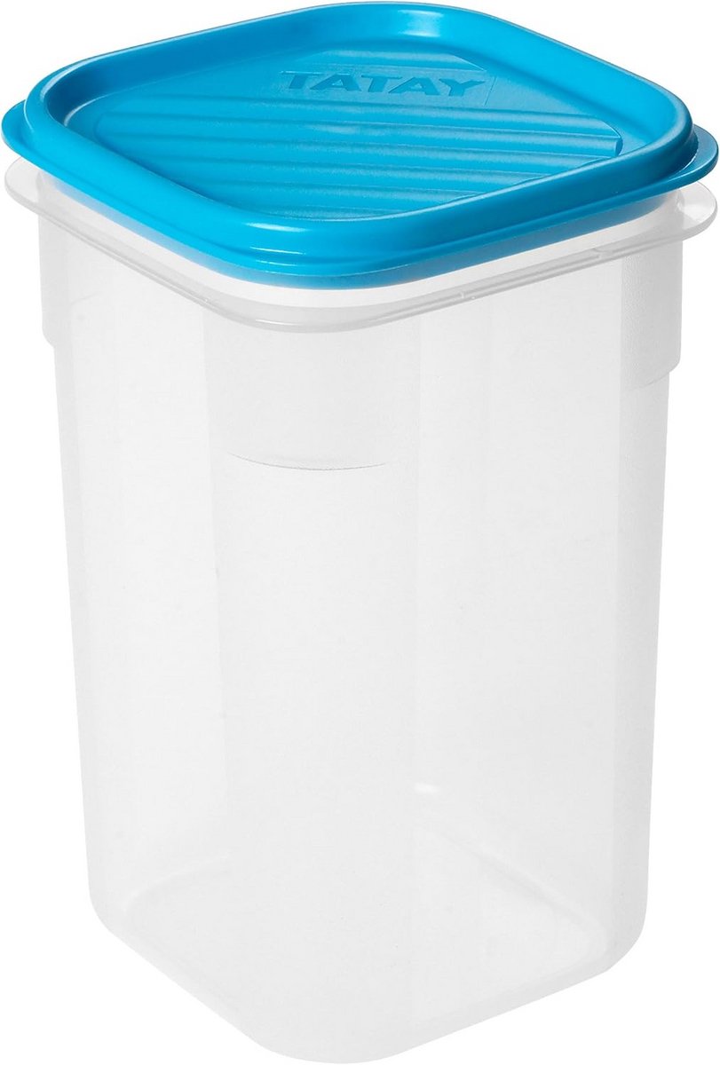 Luchtdichte Bewaarbus 1 Liter met Flexibel Drukdeksel Blauw