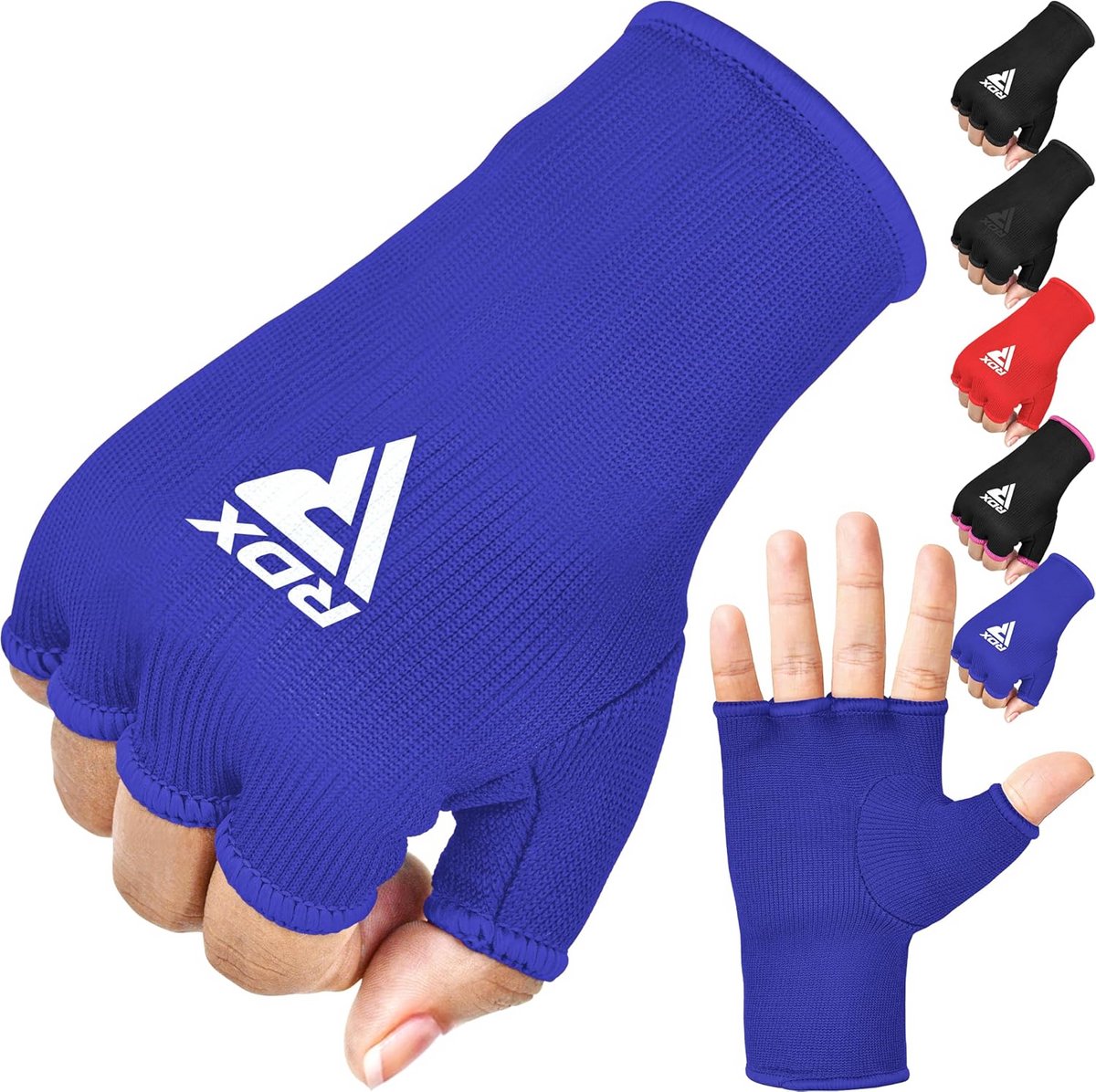 Binnenhandschoenen Boksen en MMA - Elastische Handwraps met Halve Vinger voor Bokszak en Vechtsporten