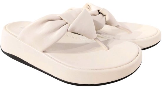 FitFlop F- Mode à plateforme en cuir souple Mode Knot BEIGE - Taille 40