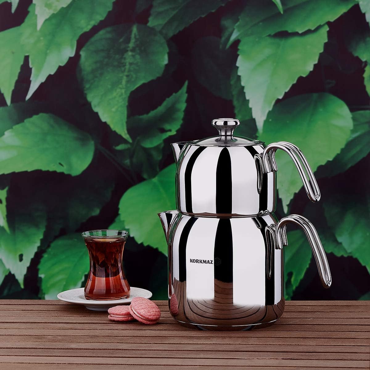 Theepot Theeketel RVS 2.9 Liter Set Zilver