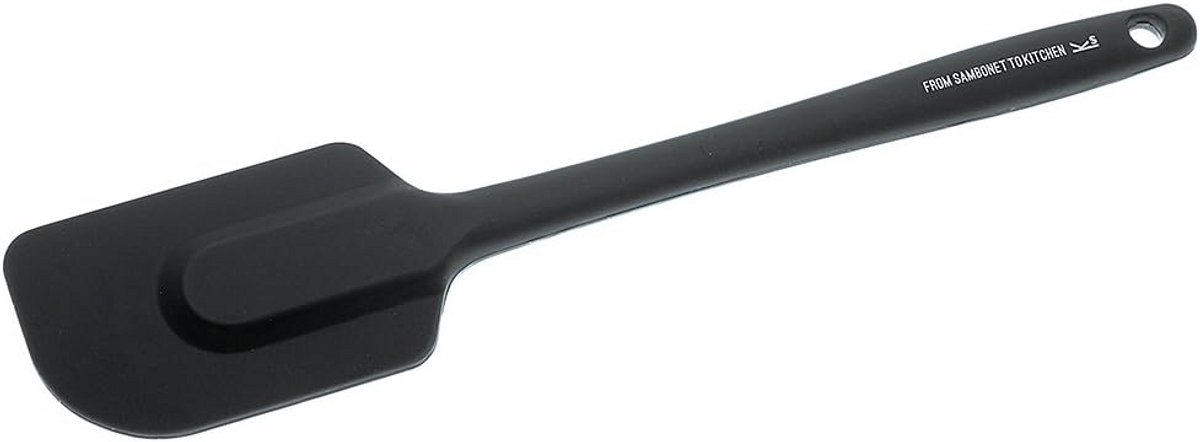 Hittebestendige siliconen spatel 26 cm grijs