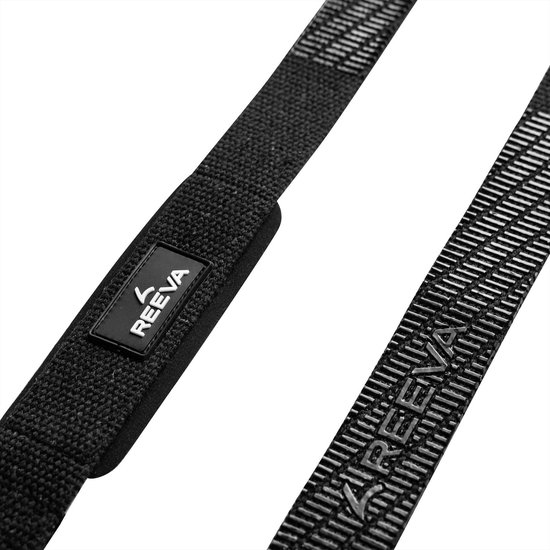 Reeva Lifting Straps - Zwarte Lifting Straps met padding - Wrist Wraps - Lifting grips - Verkocht per paar - Fitness Straps geschikt voor mannen en vrouwen