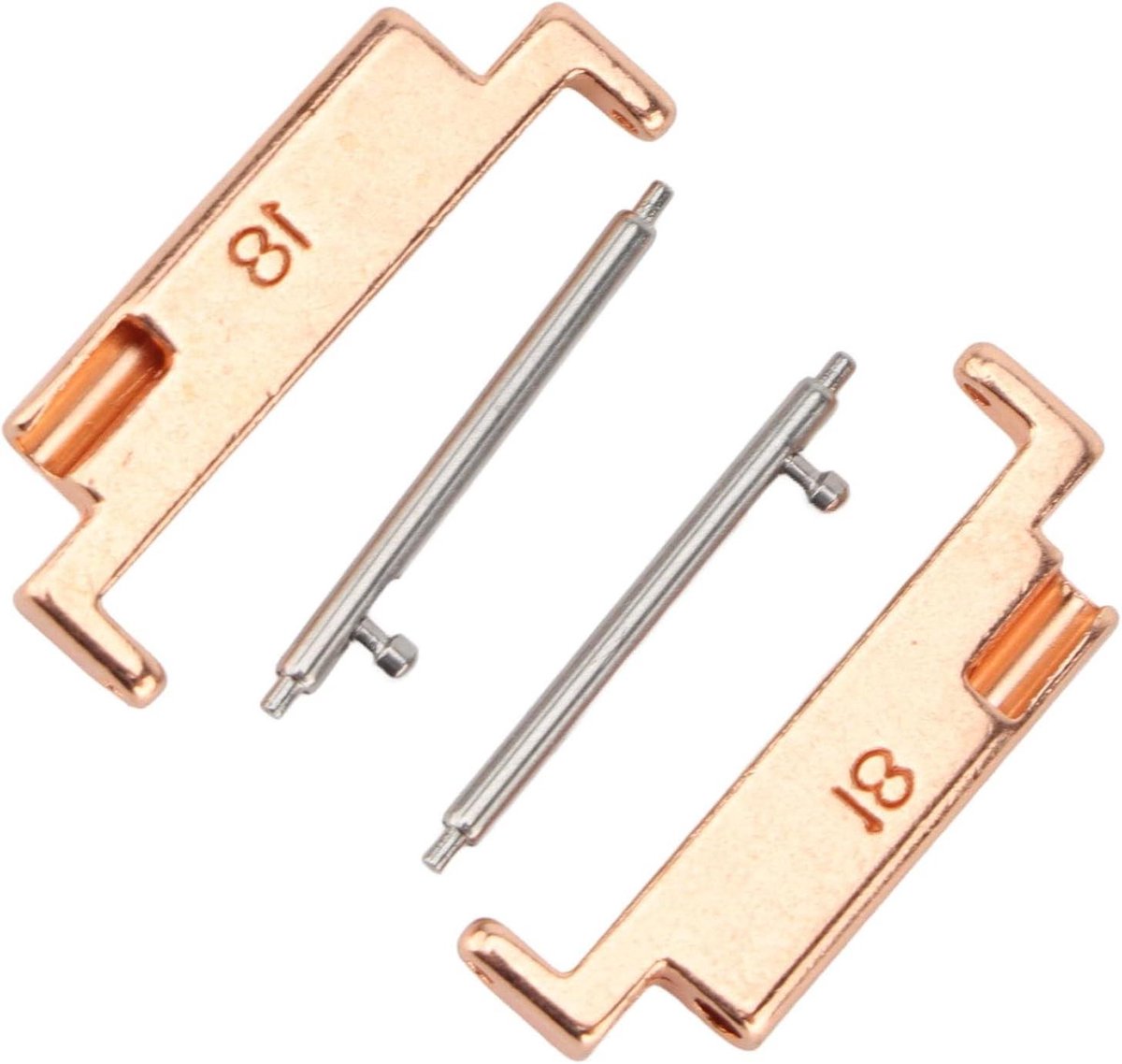 Adapter voor Roestvrijstalen Horlogeband 18-22 Mm Vervanging - Duurzaam en Stijlvol - Geschikt voor Horloges - Set van 2