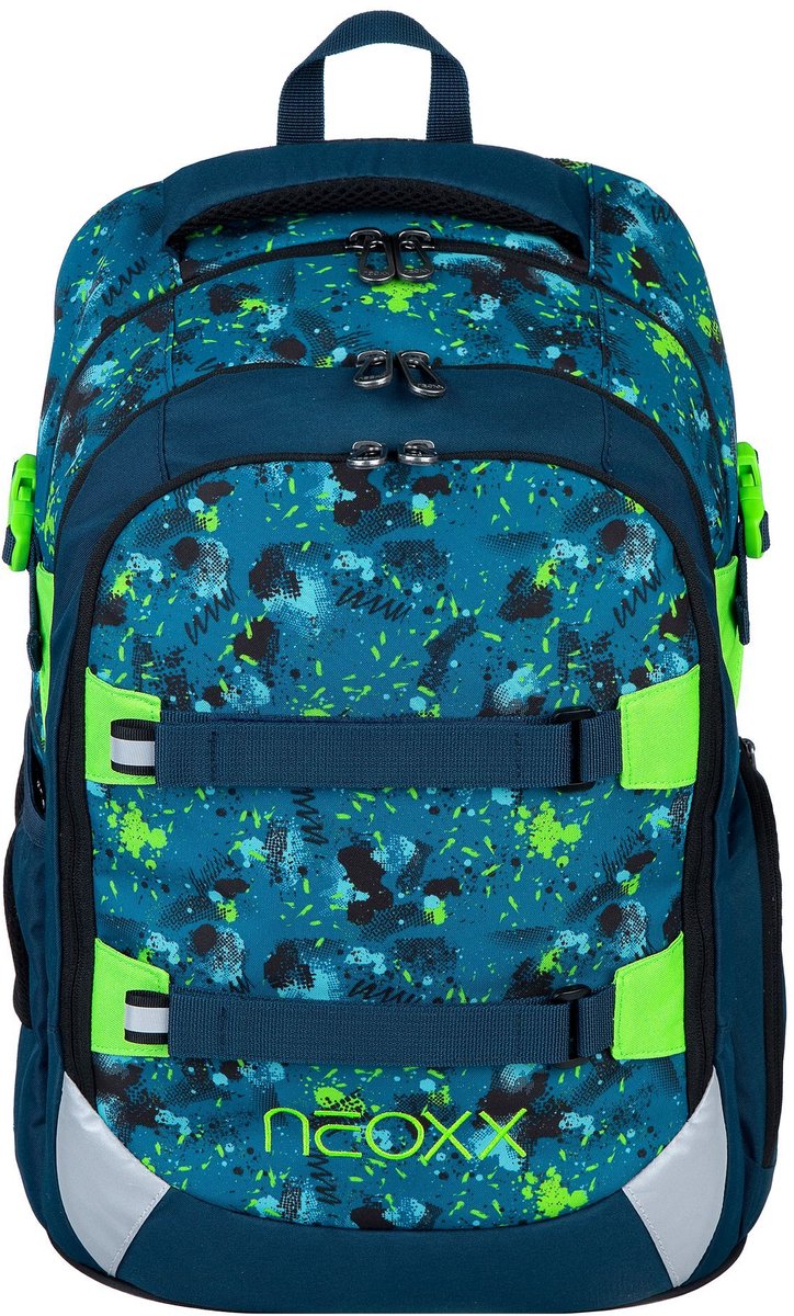 neoxx Schoolrugzak met laptopvak Active Pro School Backpack Petrol Extreme