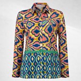 Angelle Milan - Chemisier multicolore pour Femme - Tissu de voyage - Comfort - Infroissable - Résistant - En 5 tailles !
