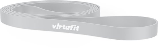 VirtuFit Resistance band - Weerstandsband Pro - Fitness Elastiek - Extra Licht (15 mm) - Grijs - Full Body Workout - CrossFit - Thuis Sporten - Yoga & Fitness