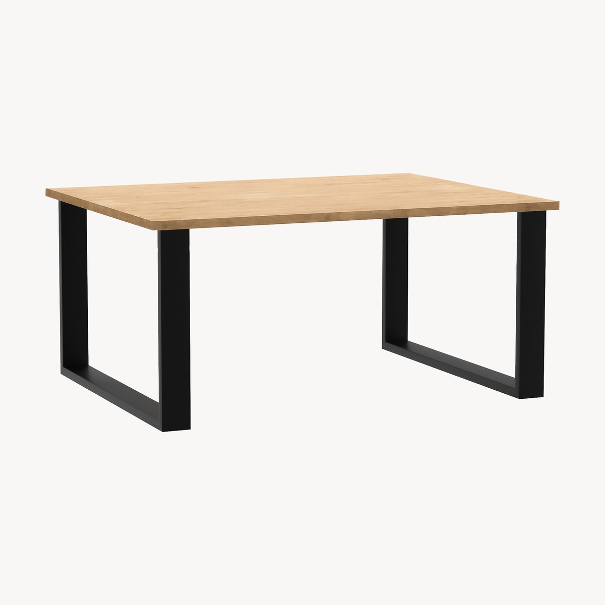 en.casa Stalen onderstel U tafelpoot set van 2 meubelpoot 40x66 cm zwart [en.casa]